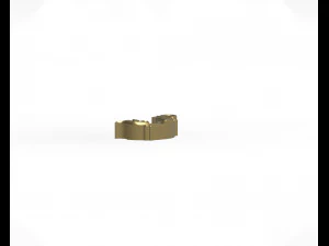 Letter I floral 3D Print Model