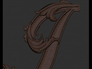 Letter J floral 3D Принт Модель