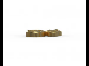 Letter K floral 3D Print Model