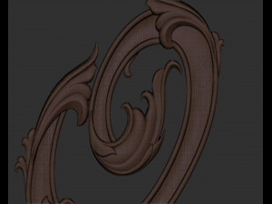 Letter O floral Modelo de impresión 3D