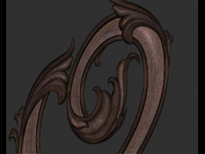 Letter O floral 3D Print Model
