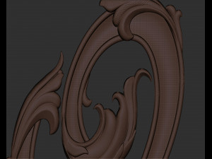 Letter Q floral 3D Print Model