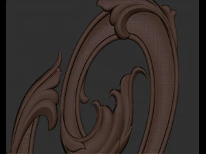 Letter Q floral 3D Print Model