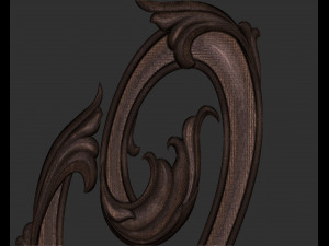 Letter Q floral 3D Print Model
