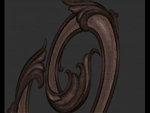 Letter Q floral 3D Print Model
