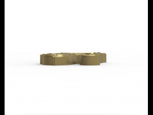 Letter R floral 3D Print Model