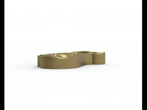 Letter T floral 3D Print Model