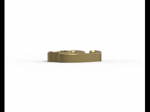 Letter V floral 3D Print Model