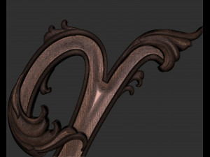 Letter X floral 3D Принт Модель