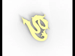 Letter Y floral 3D Print Model