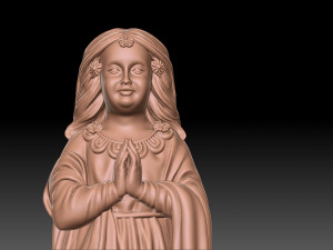 Lady of aparecida 3D-Druckmodell