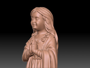 Lady of aparecida 3D-Druckmodell
