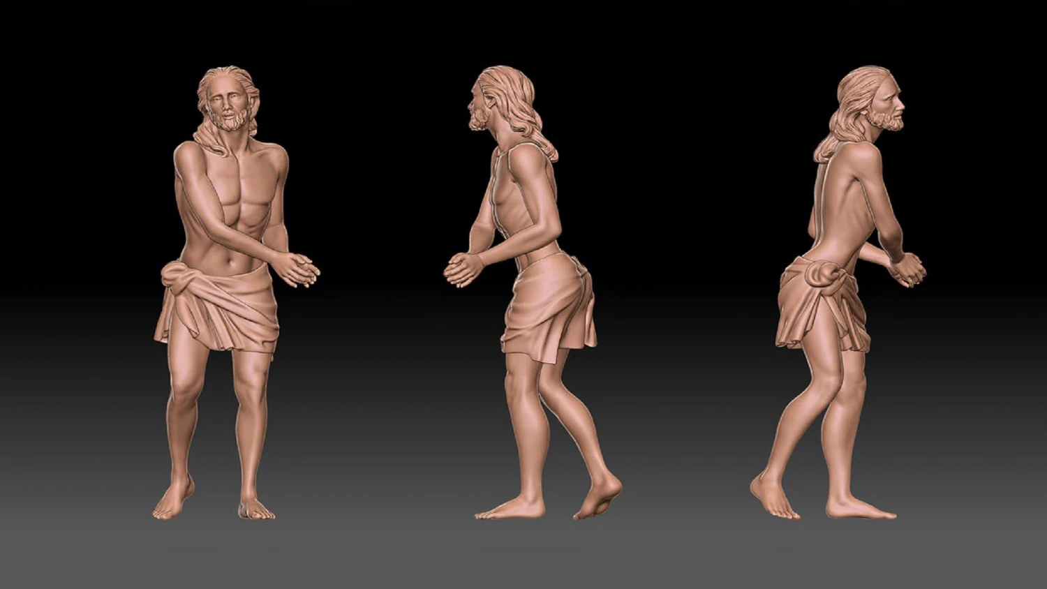 Jesus hands bound 3D Print Model .c4d .max .obj .3ds .fbx .stl .blend 