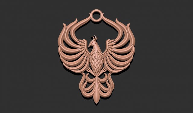 Eagle pendant 3d print model 3D-Druckmodell .c4d .max .obj .3ds .fbx .stl .blend 