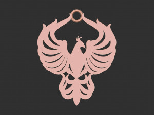 Eagle pendant 3d print model 3D-Druckmodell