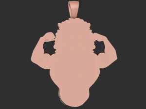 Lion pendant 3d print model 3D Print Model