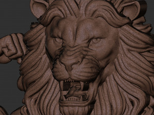 Lion pendant 3d print model 3D Print Model