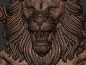 Lion pendant 3d print model 3D Print Model