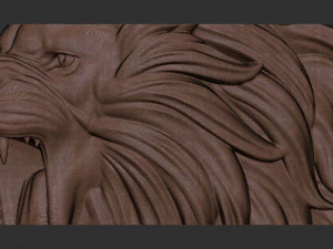 Angry lion crown 2 3d print model 3D Print Model