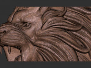 Angry lion crown 2 3d print model 3D Print Model