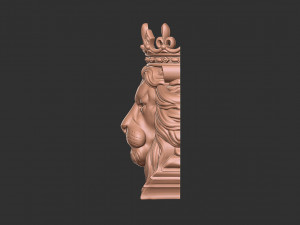 Lion crown 3d print model Modelo de impresión 3D