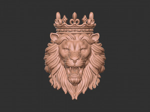 Angry lion crown 3d print model 3D Print Model