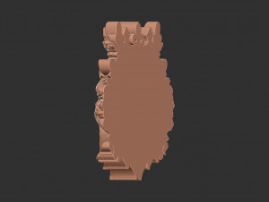 Angry lion crown 3d print model 3D Принт Модель