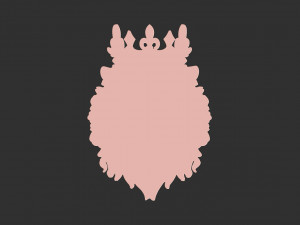 Angry lion crown 3d print model 3D Принт Модель
