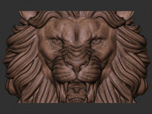 Angry lion crown 3d print model 3D Принт Модель