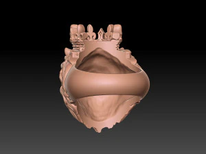 Lion ring with crown 3d print 3D Print Model