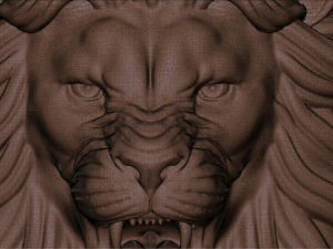 Lion ring with crown 3d print 3D Print Model