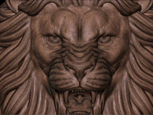 Lion ring with crown 3d print 3D Print Model