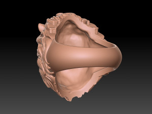 Lion ring 2 3d print 3Dプリントモデル