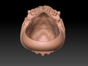 Lion ring 2 3d print 3Dプリントモデル