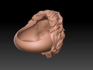 Lion ring 2 3d print 3Dプリントモデル