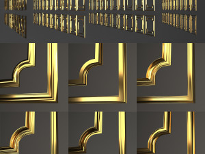 ornament frame no 1 3D Model