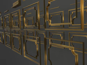 ornament frame no 1 3D Model