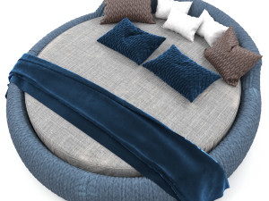 round bed Modello 3D