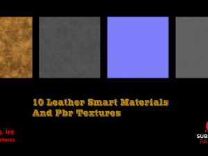 10 leather smart material and pbr textures CG टेक्स्चर्स