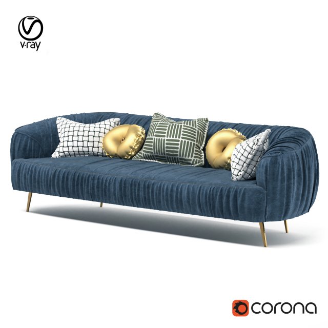 sofa rok 05 3D Model .c4d .max .obj .3ds .fbx .stl .blend 