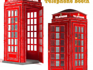 telephone booth 3D Model