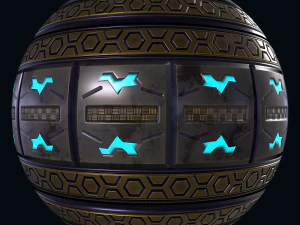 Textura material de superf&iacute;cie dura de fic&ccedil;&atilde;o cient&iacute;fica Pbr Texturas CG