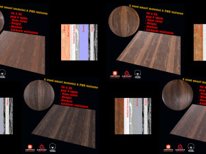 4 wood smart material and pbr texture Texturas CG