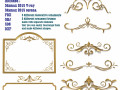floral ornament frames 3D Модель