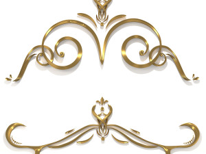 floral ornament frames 3Dモデル