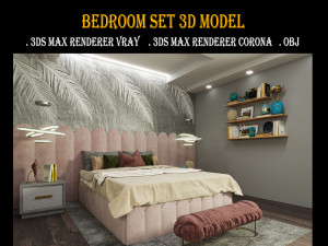 Bedroom Set Modello 3D