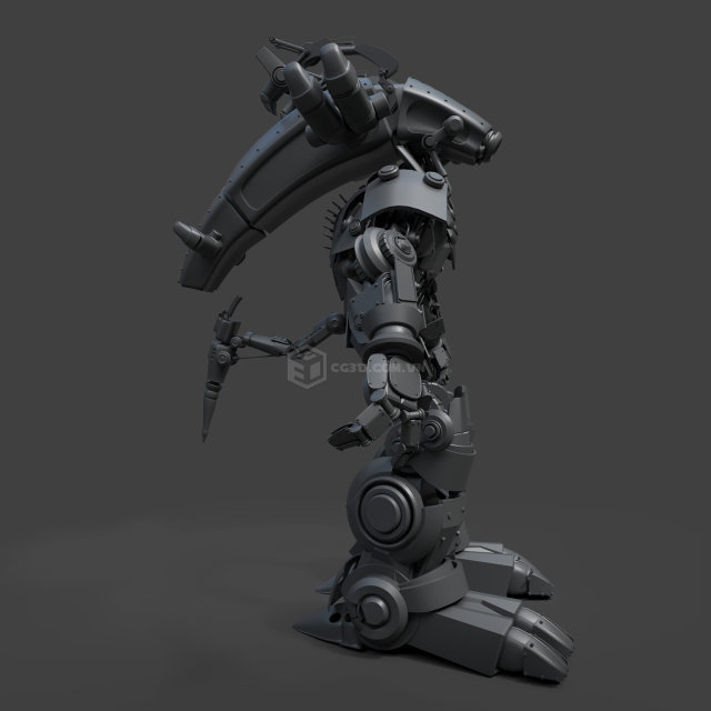 fizza robot 3D Model .c4d .max .obj .3ds .fbx .stl .blend 