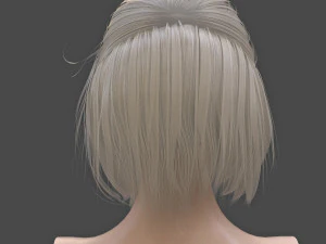 girl head 3D Model