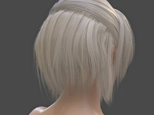 girl head 3D Model