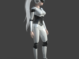 scifi girl 3Dモデル